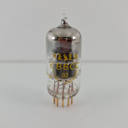 1 X E88CC TESLA TUBE. 1960s PRODUCTION. GOLD PIN. GOLD GRID. 6. CH139