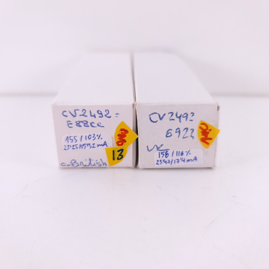 2 X CV2492 / E88CC TUBE. 1960s...