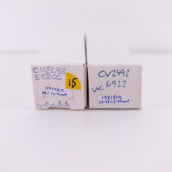 2 X CV2492 / E88CC TUBE. 1960s...