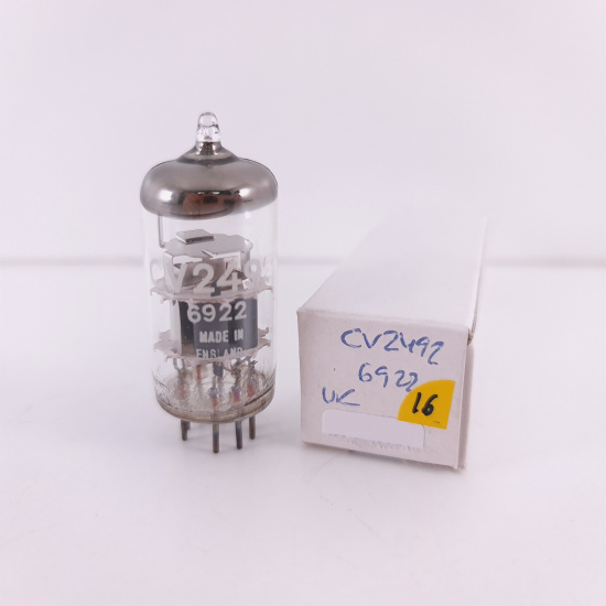 1 X CV2492 / E88CC TUBE. 1960s BRITISH PRODUCTION. 16. CH139