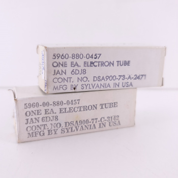 2 X JAN 6DJ8 SYLVANIA TUBE.... 2