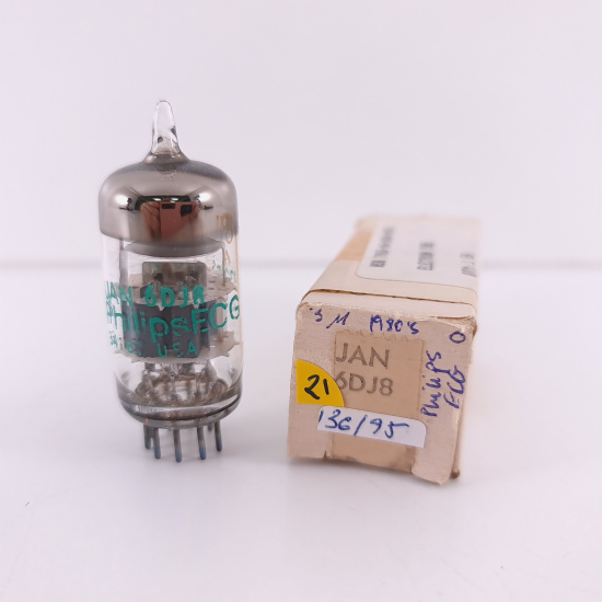 1 X JAN 6DJ8 PHILIPS ECG TUBE. 1980s PRODUCTION. 21. CH139