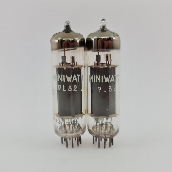 2 X PL82 MINIWATT TUBE. 1960s MULLARD...