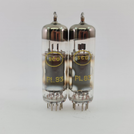 2 X PL83 SCG TUBE. TUNGSRAM PRODUCTION. MATCHED PAIR. 6. CH148
