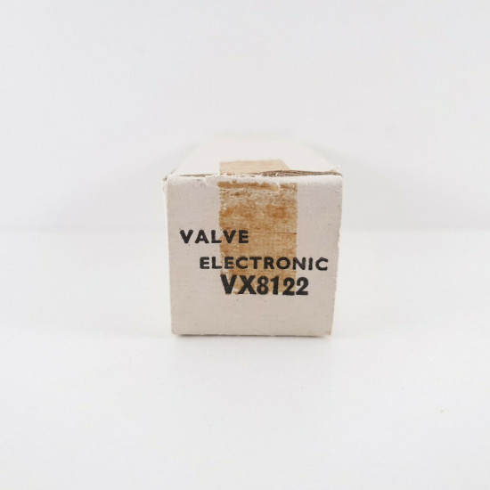 1 X VX8122 MULLARD TUBE. FLAT GETTER. CH40