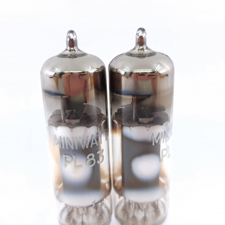 2 X PL83 MINIWATT TUBE. 1960s PRODUCTION. MATCHED PAIR. 7. CH148