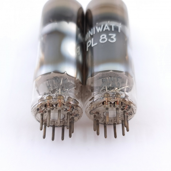 2 X PL83 MINIWATT TUBE. 1960s...