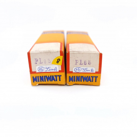 2 X PL83 MINIWATT TUBE. 1960s PRODUCTION. MATCHED PAIR. 8. CH148