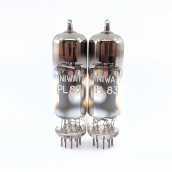 2 X PL83 MINIWATT TUBE....