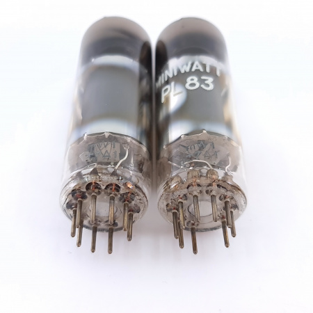 2 X PL83 MINIWATT TUBE. 1960s PRODUCTION. MATCHED PAIR. 8. CH148