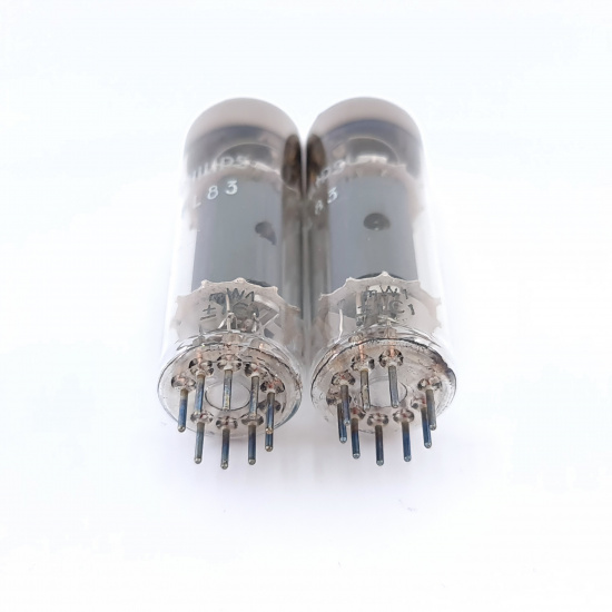 2 X PL83 PHILIPS TUBE. 1960s MINIWATT...