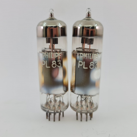 2 X PL83 PHILIPS TUBE. 1960s MINIWATT...