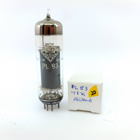 1 X PL83 TELEFUNKEN TUBE. COPPER RODS. 20. CH148