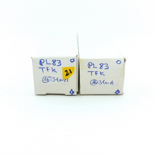 2 X PL83 TELEFUNKEN TUBE. COPPER...