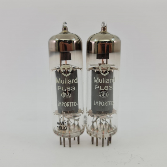 2 X PL83 MULLARD TUBE. 1960s MINIWATT...