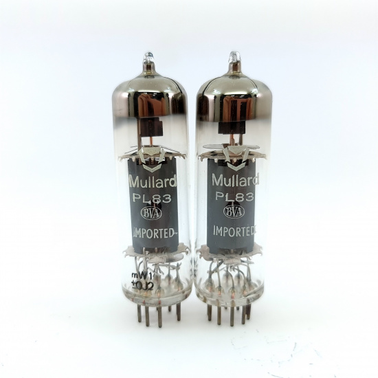 2 X PL83 MULLARD TUBE. 1960s MINIWATT...