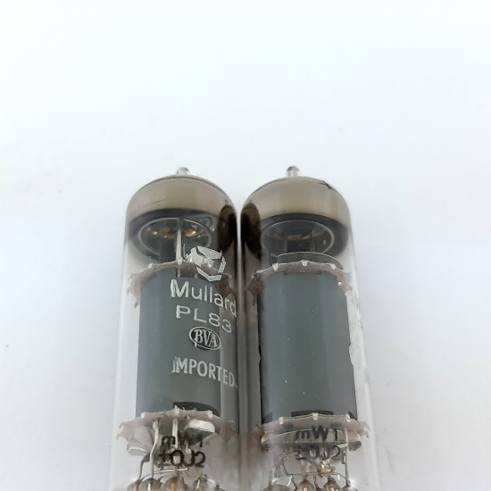 2 X PL83 MULLARD TUBE. 1960s MINIWATT...
