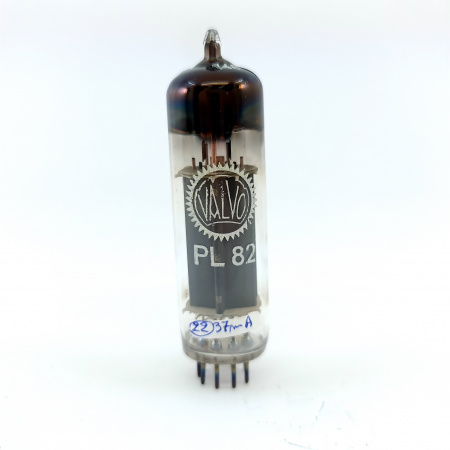 1 X PL82 VALVO TUBE. 1960s MULLARD PROD. B-CODES. COPPER RODS. 23. CH148