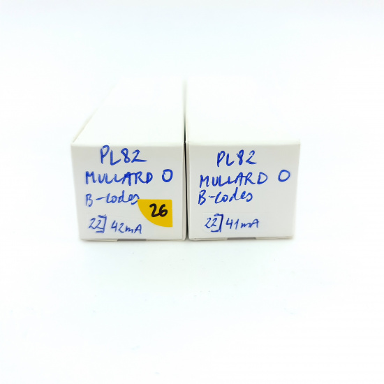 2 X PL82 MULLARD TUBE. 1960s...