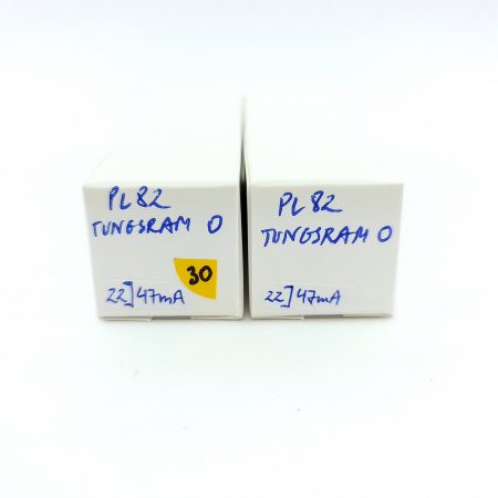 2 X PL82 TUNGSRAM TUBE. MATCHED PAIR. 30. CH148