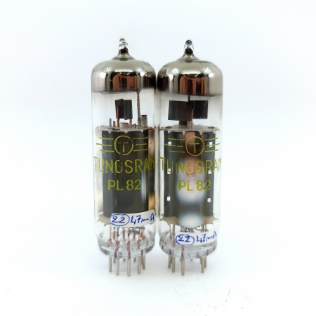 2 X PL82 TUNGSRAM TUBE. MATCHED PAIR. 30. CH148