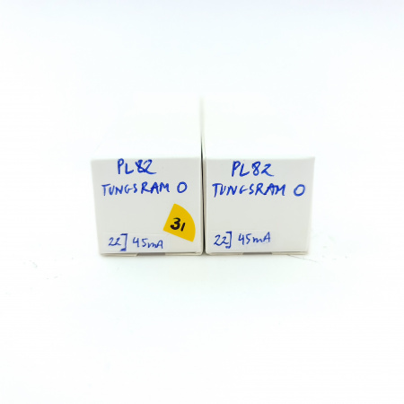 2 X PL82 TUNGSRAM TUBE. MATCHED PAIR. 31. CH148