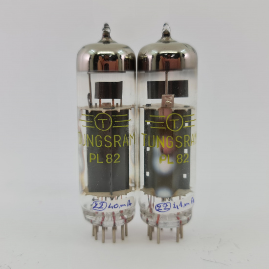 2 X PL82 TUNGSRAM TUBE. MATCHED PAIR....