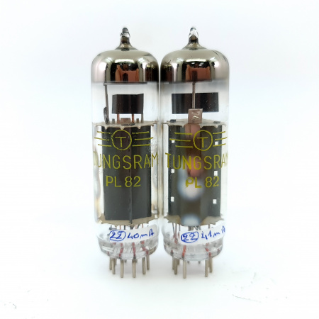 2 X PL82 TUNGSRAM TUBE. MATCHED PAIR. 32. CH148