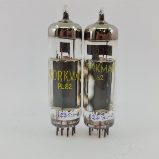 2 X PL82 WORKMAN TUBE. TUNGSRAM...
