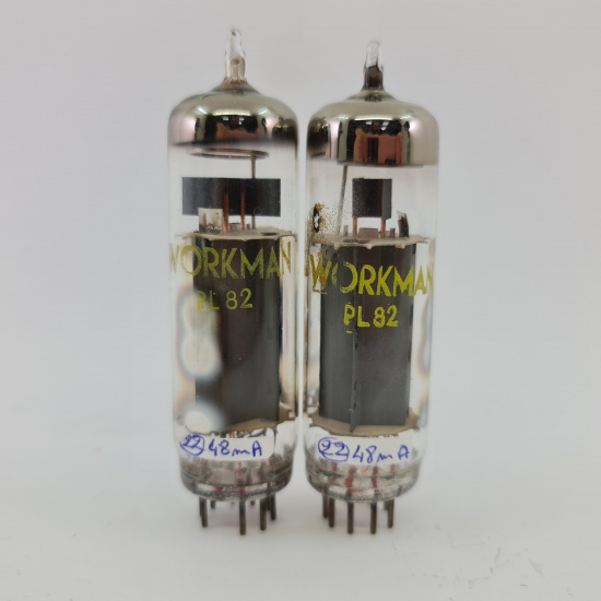 2 X PL82 WORKMAN TUBE. TUNGSRAM...