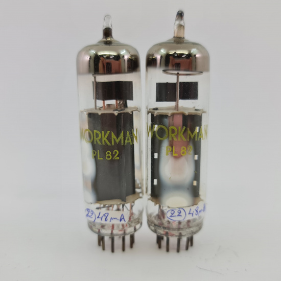 2 X PL82 WORKMAN TUBE. TUNGSRAM...