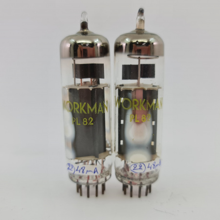 2 X PL82 WORKMAN TUBE. TUNGSRAM PRODUCTION. MATCHED PAIR. 36. CH148