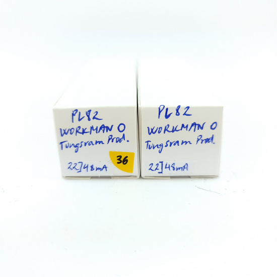 2 X PL82 WORKMAN TUBE. TUNGSRAM...
