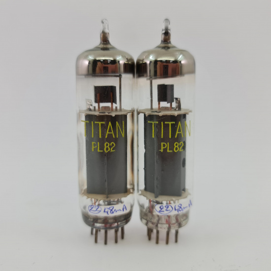 2 X PL82 TITAN TUBE. TUNGSRAM...
