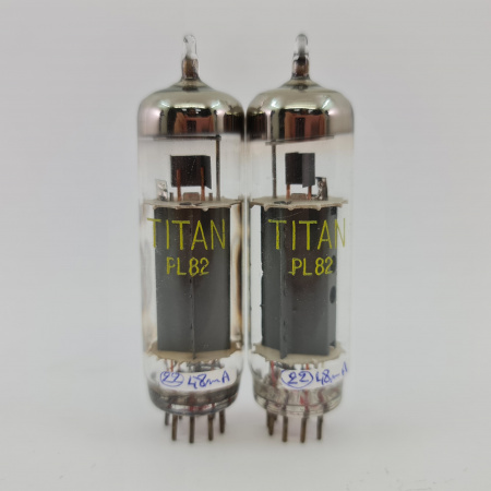 2 X PL82 TITAN TUBE. TUNGSRAM PRODUCTION. MATCHED PAIR. 38. CH148