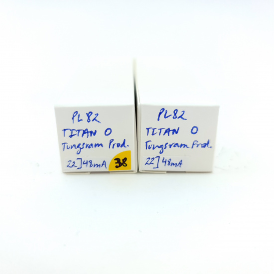 2 X PL82 TITAN TUBE. TUNGSRAM...