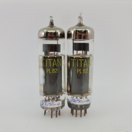 2 X PL82 TITAN TUBE. TUNGSRAM PRODUCTION. MATCHED PAIR. 39. CH148