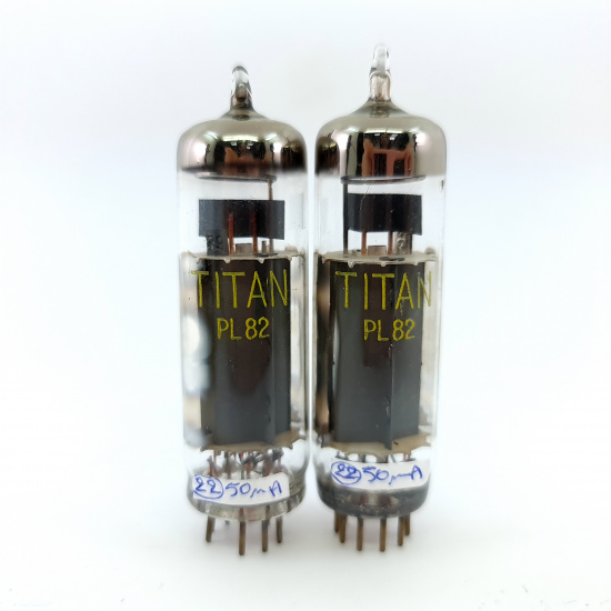 2 X PL82 TITAN TUBE. TUNGSRAM PRODUCTION. MATCHED PAIR. 39. CH148