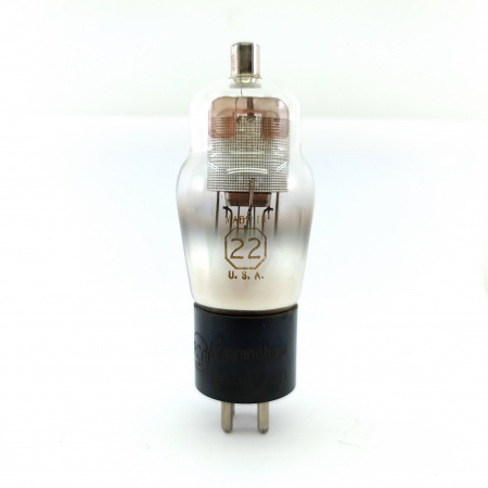 1 X TYPE 22 RCA CUNNINGHAM TUBE. 1950s PRODUCTION. ENGRAVED LOGO. 41. CH148