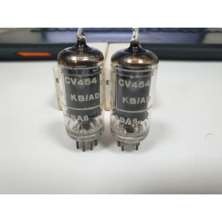 2 X CV454 / 6BA6 BRIMAR TUBES. BRITISH MADE, HQ. FOR FOSI AUDIO P1 TUBE UPGRADE