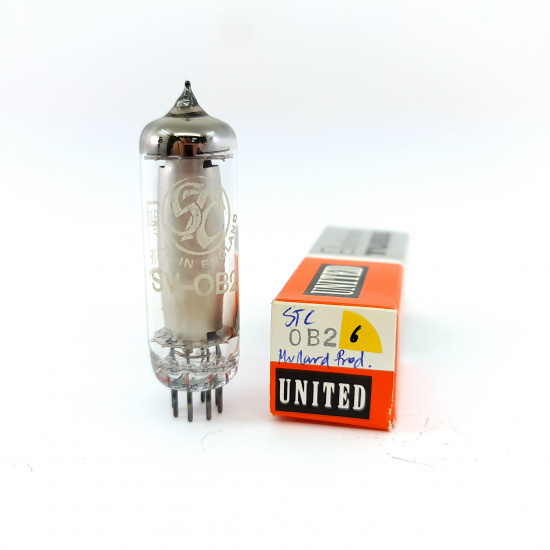 1 X SV-0B2 STC TUBE. MULLARD PRODUCTION. 3 MICA. RECTANGULAR GETTER. 6. CH149