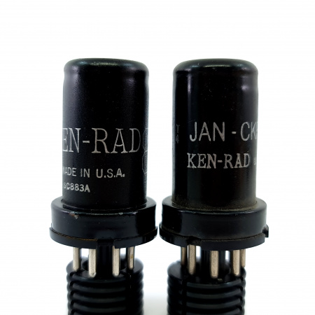2 X 6SC7 / VT105 KENRAD TUBE. 1950s PRODUCTION. MATCHED PAIR. 1. CH150