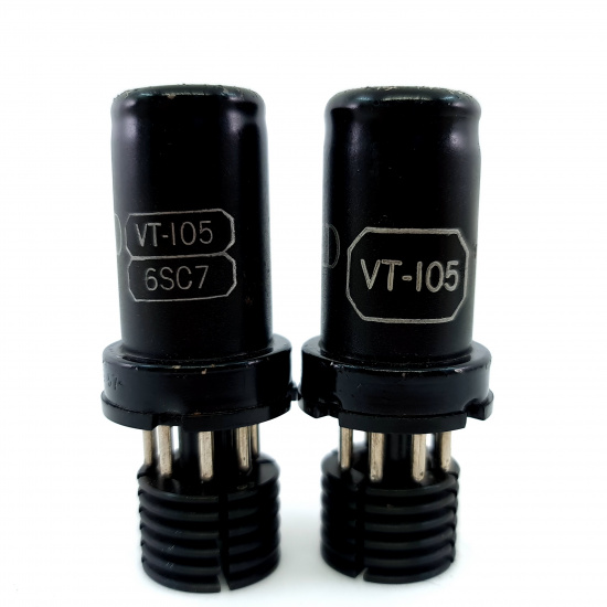 2 X 6SC7 / VT105 KENRAD TUBE. 1950s...