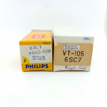 2 X 6SC7 KENRAD TUBE. 1950s... 2