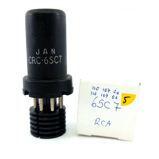 1 X JAN CRC 6SC7 RCA TUBE. 1950s PRODUCTION. 5. CH150