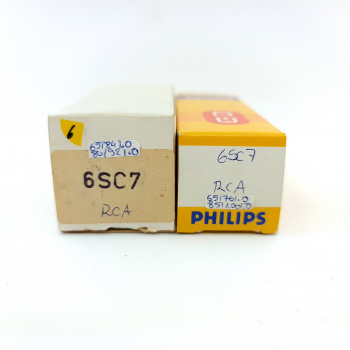 2 X 6SC7 RCA TUBE. 1950s...