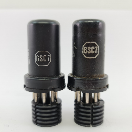 2 X 6SC7 RCA TUBE. 1950s PRODUCTION....