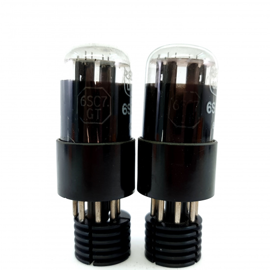 2 X 6SC7GT ULTRON TUBE. 1950s TUNGSOL...