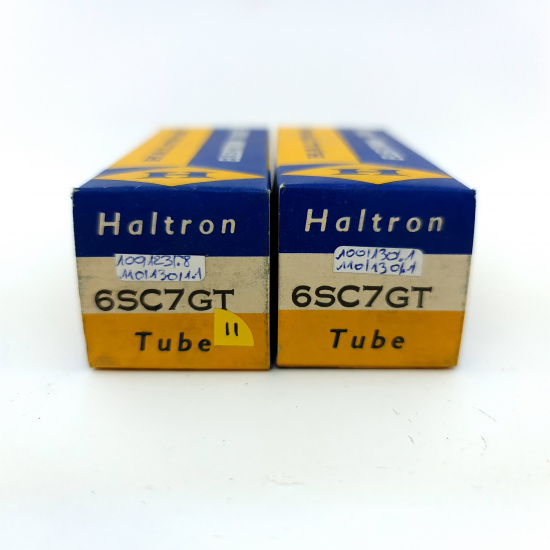 2 X 6SC7GT HALTRON TUBE. MATCHED PAIR. 11. CH150