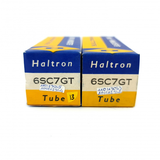 2 X 6SC7GT HALTRON TUBE. MATCHED PAIR. 13. CH150